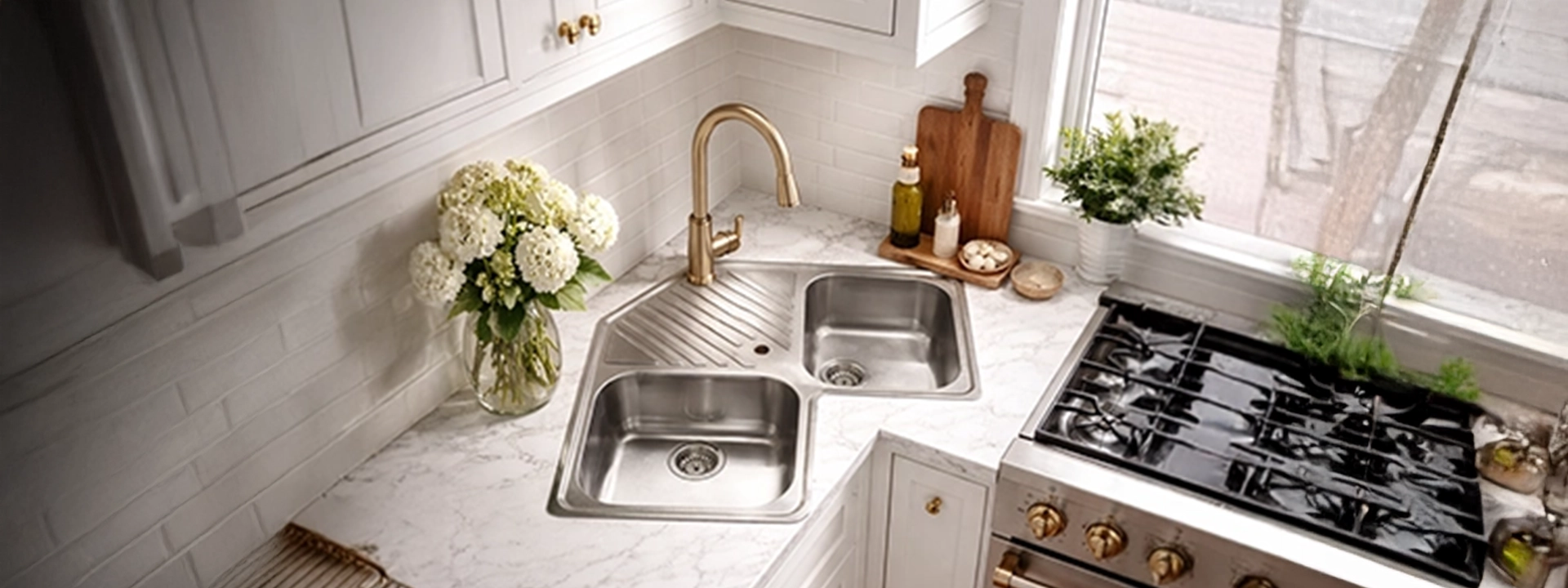 How Jayna's Symphony Corner Sink Maximizes Space in Small Kitchens