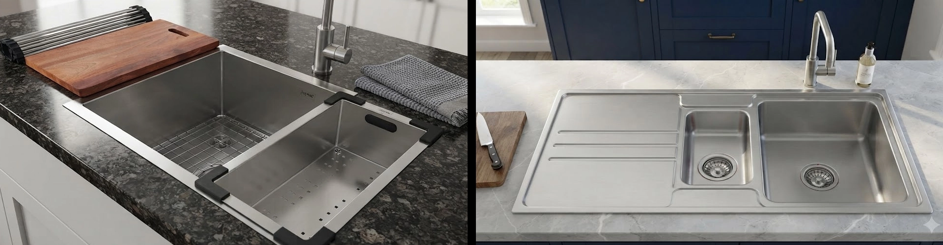 Handmade Sink vs Pressed Sink - Complete Comparison