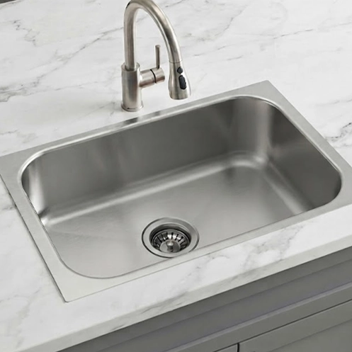 How to Remove Hard Water Stains from a Kitchen Sink