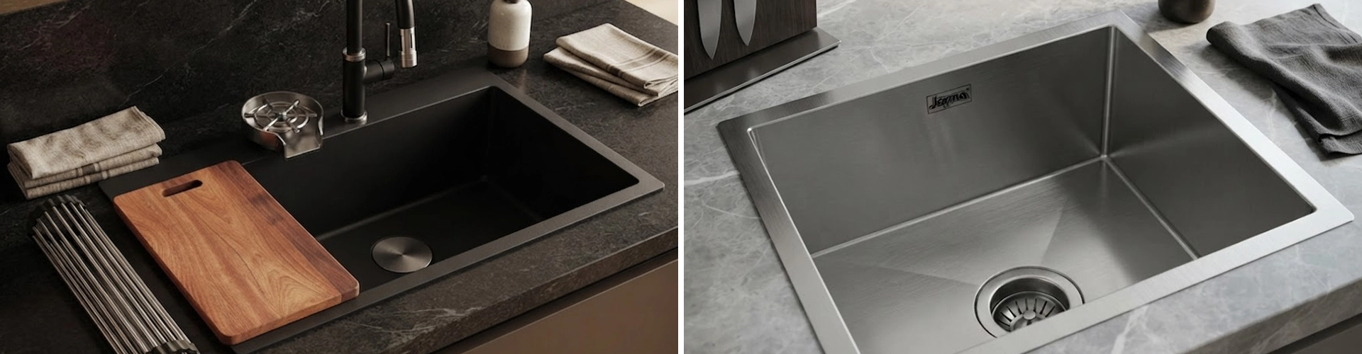 Quartz Sink vs Stainless Steel Sink - Pros & Cons